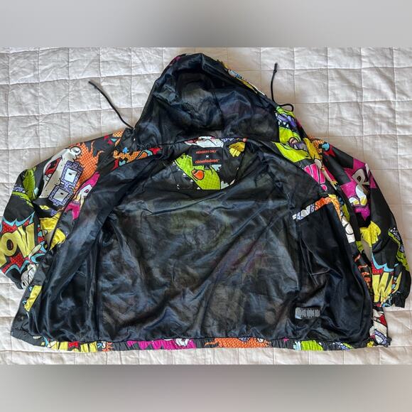 Members Only X Nickelodeon Rugrats Novelty Print Retro Nostalgic Windbreaker - L - Picture 3 of 12